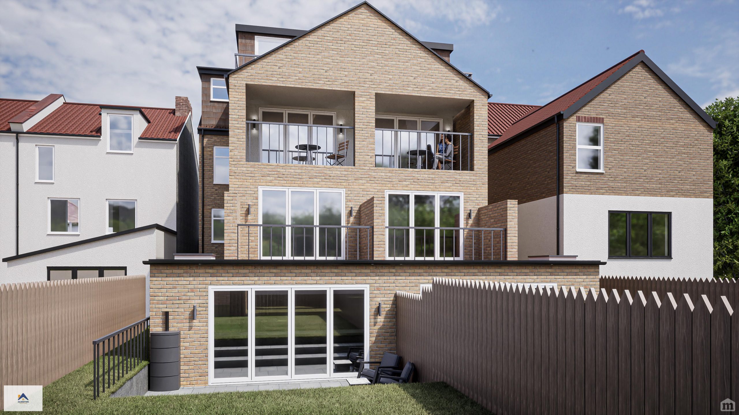 3D REAR ELEVATION_220_222 Sydenham Road CR0 2EB